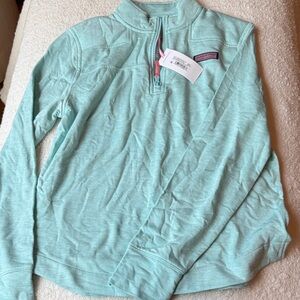 Vineyard Vines Seafoam Quarter-Zip Pullover